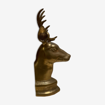 Brass book greenhouse deer head