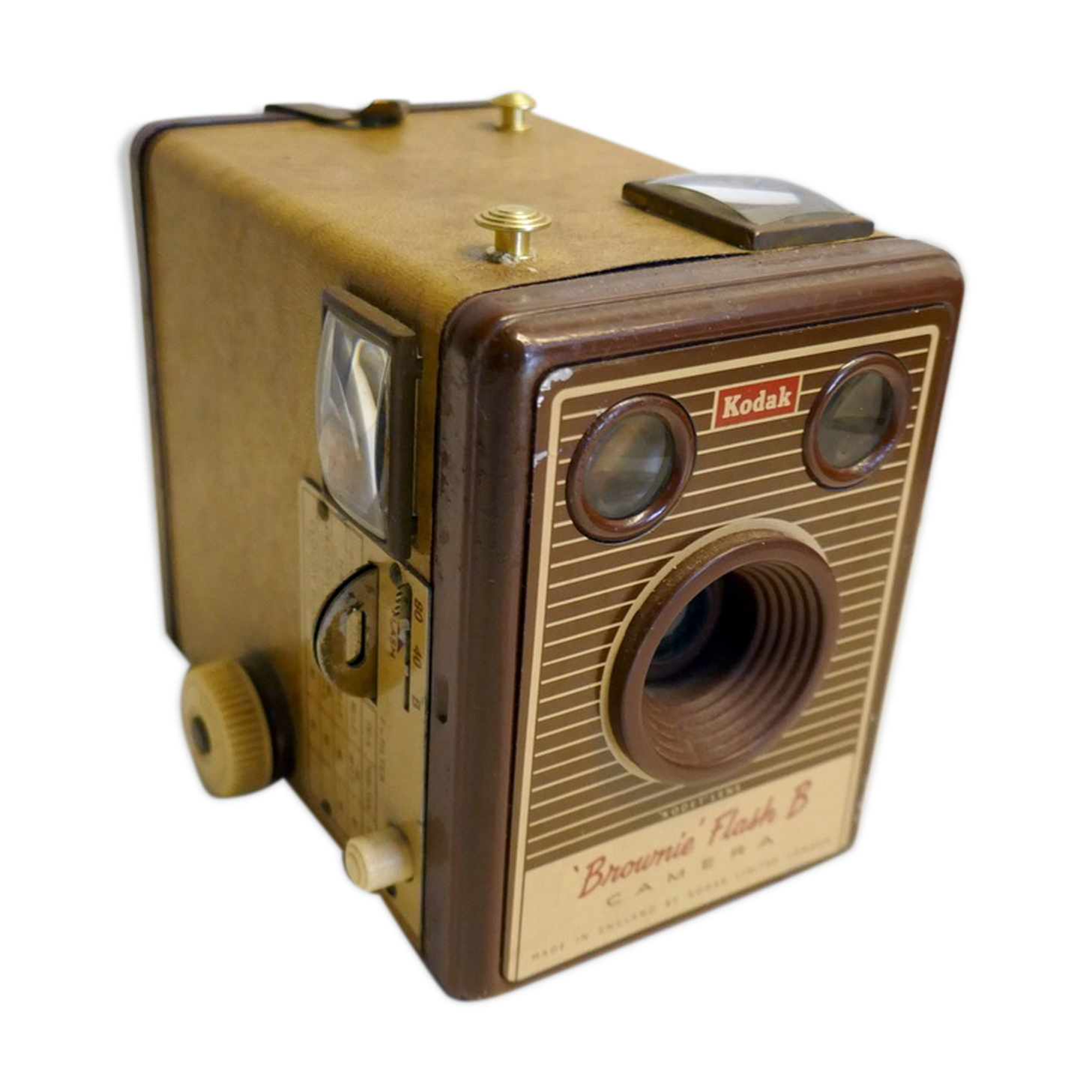 Kodak Brownie Flash B brown camera