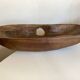 XXXL walnut wood carved centre table 1960 monoxyle
