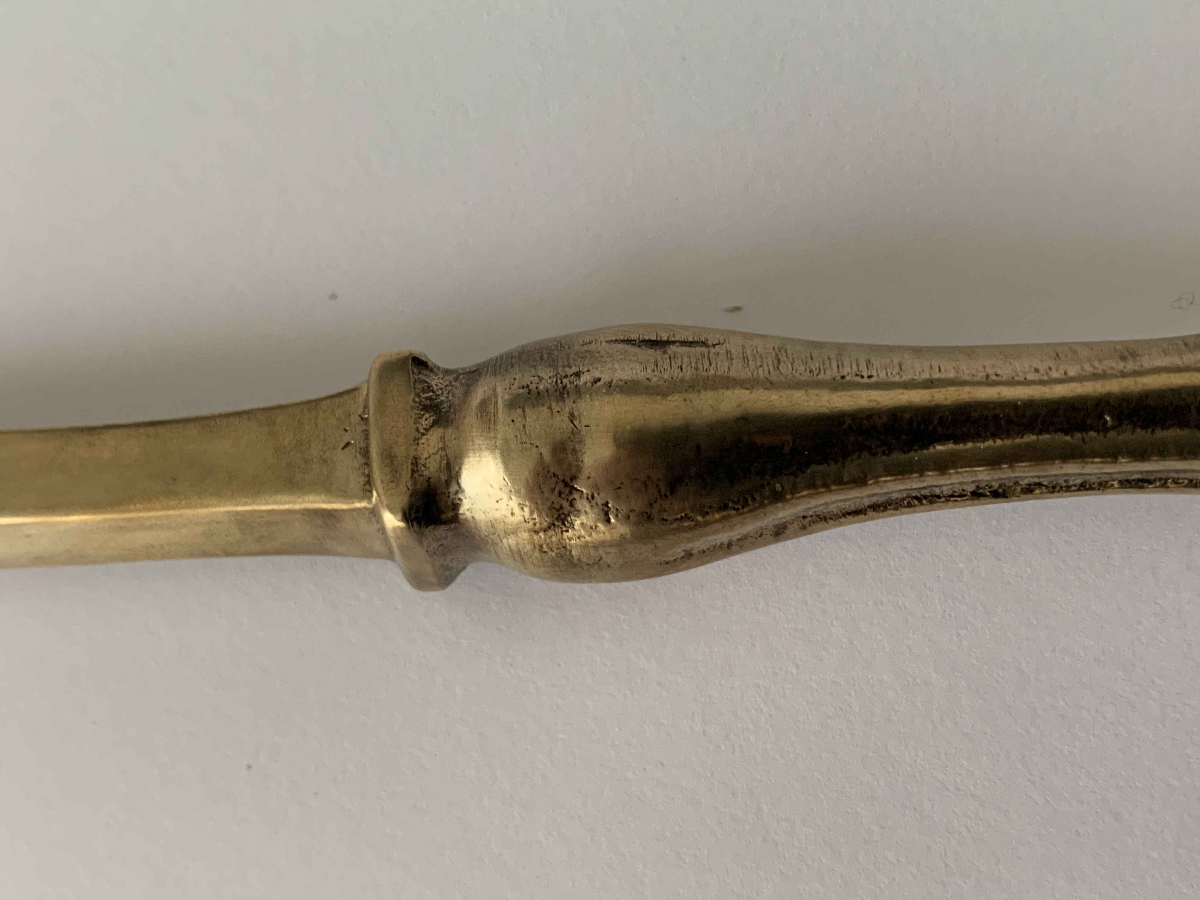 Valenti bronze paper cup or zoomorphic letter opener, horse leg, 1960