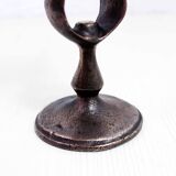 Candlestick spade bronze candle