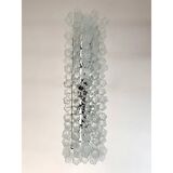 Contemporary Luxury Rectangular "Tronchi" Murano Glass Burnished Chandelier