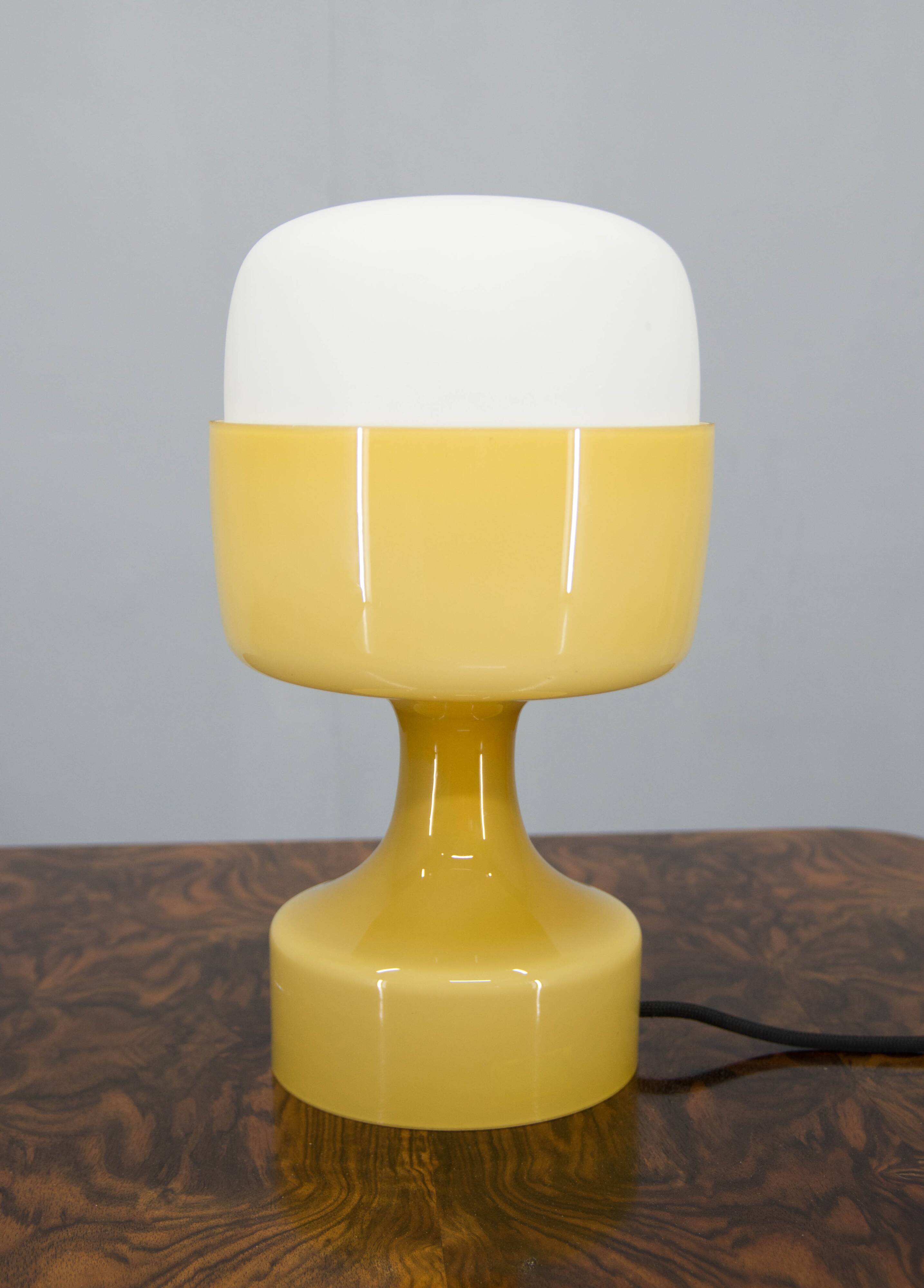Mid-Century All Glass Table Lamp by Karel Volf, 1970s