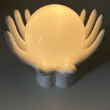 Vintage 80s ceramic hand lamp
