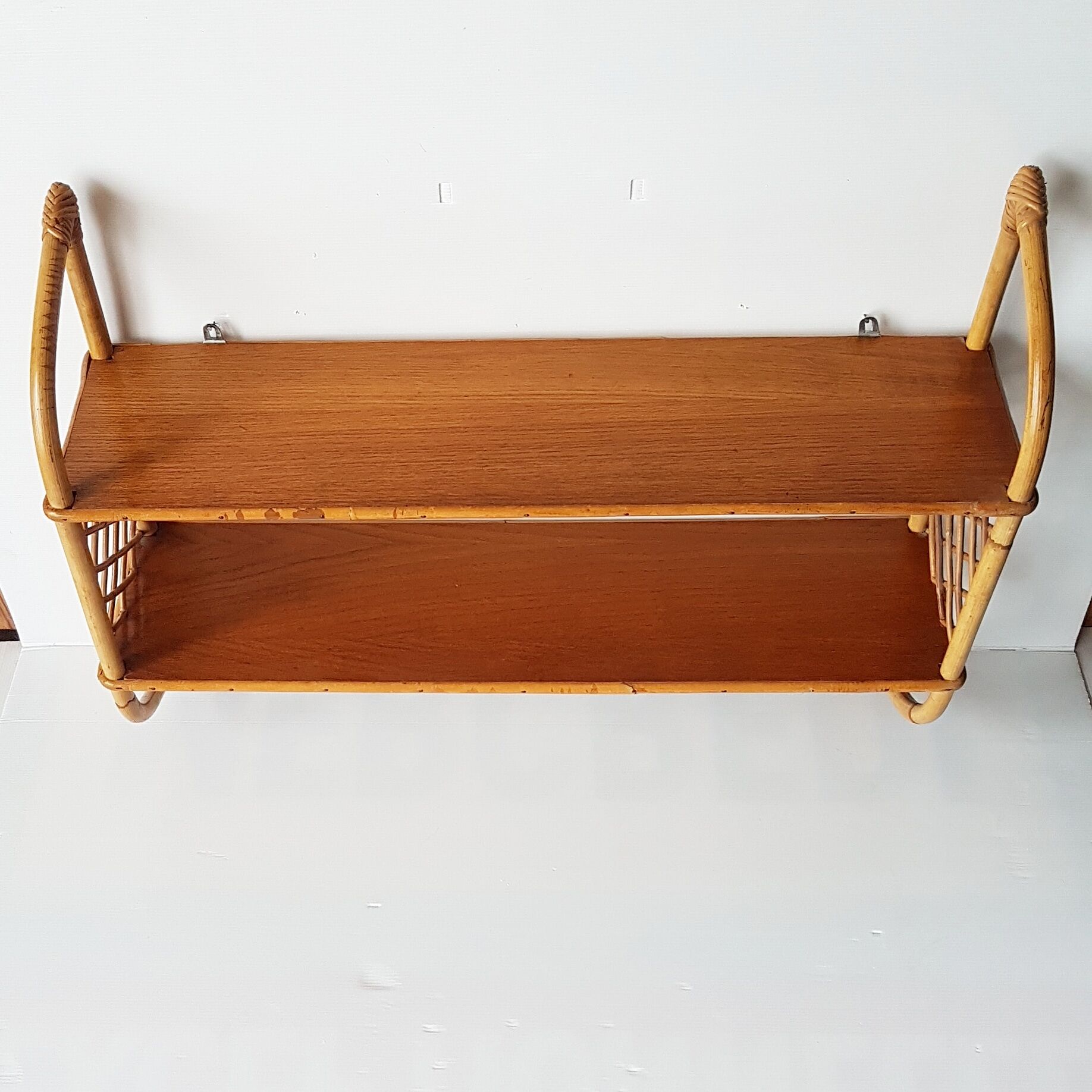 1960s Rattan shelf
