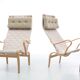 Paire de  fauteuils scandinaves modèle  Miranda