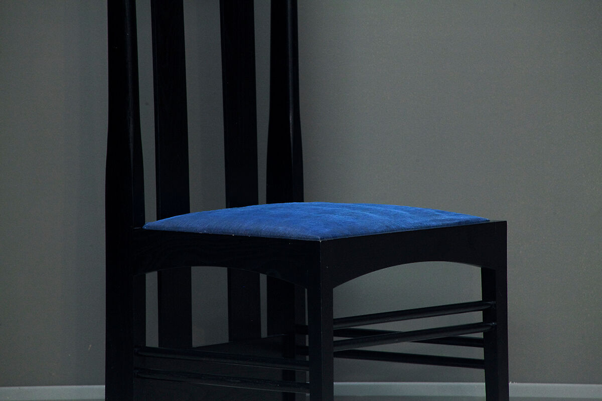 Argyle Chair designed by Charles Rennie Mackintosh. Produced by Cassina