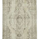 Hand-knotted unique turkish beige rug 186 cm x 293 cm