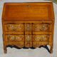 Secretary in solid cherry wood in Louis XV style.