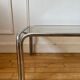 Table basse en verre fumé vintage