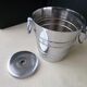 Ice bucket and vintage stainless steel drainer