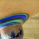Cup, iridescent glassware, signature