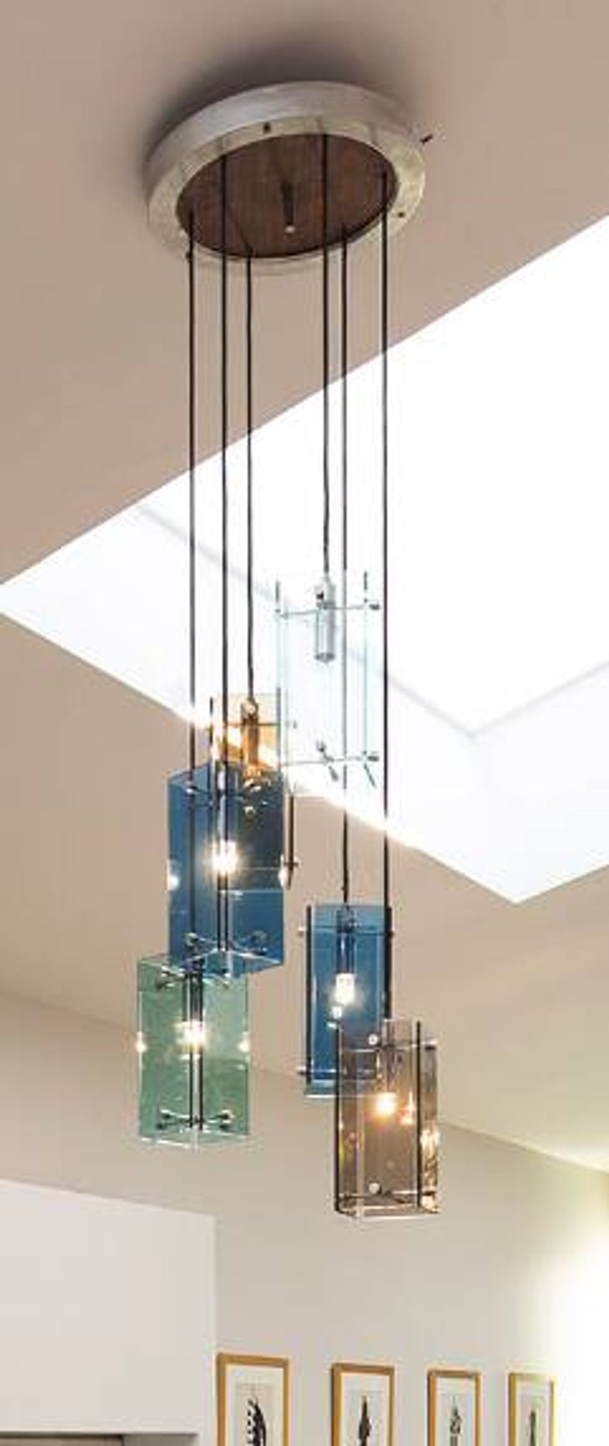 Plafonnier En Verre De Murano, Italie Des Années 1970