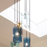 Murano Glass Ceiling Lamp, Italy 1970s