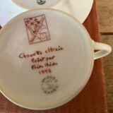 Two monastic porcelain cups