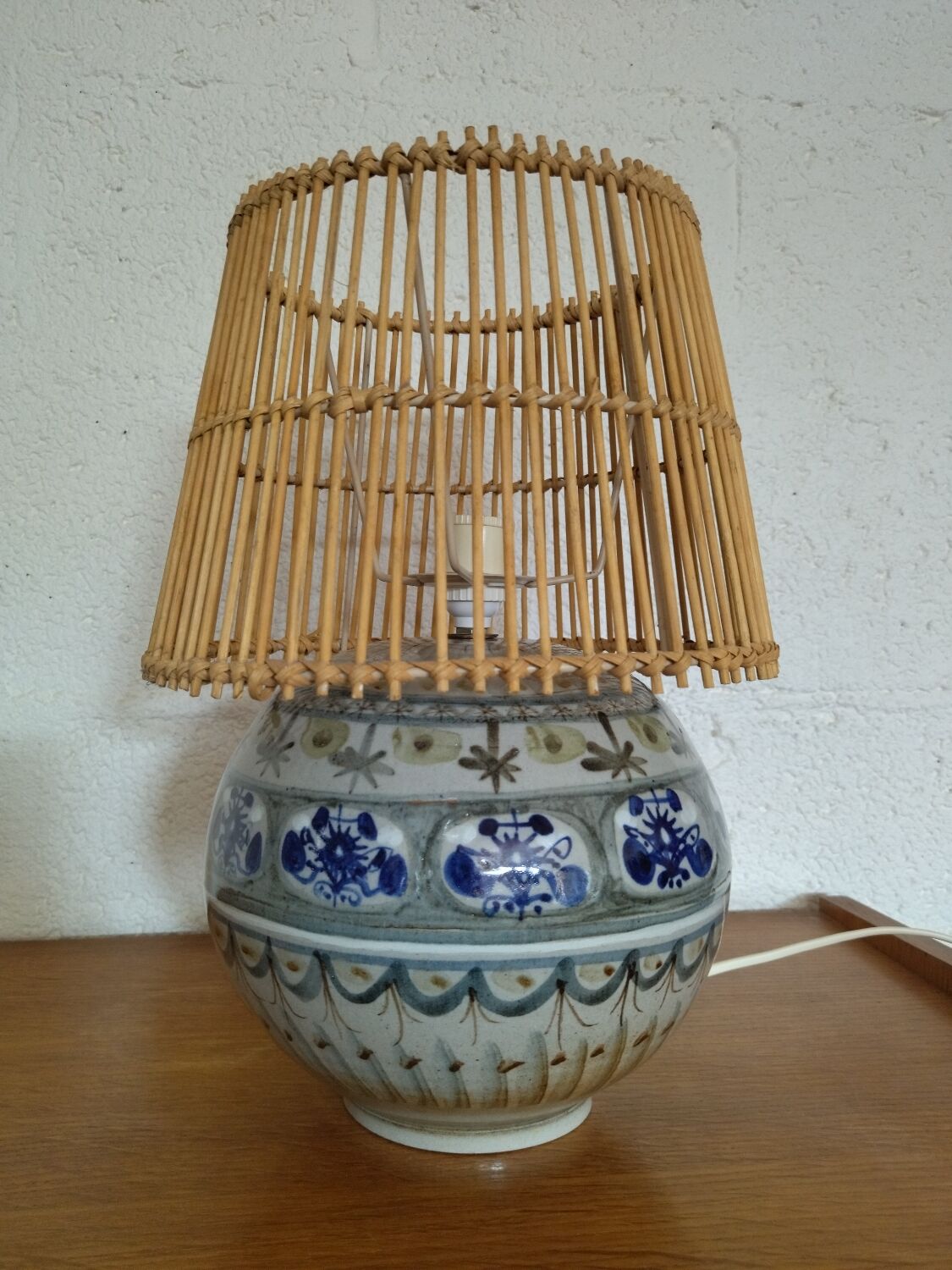 Pied de lampe vintage par Helguen Keraluc