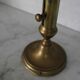 Pair of brass pusher candlesticks