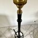 Wrought iron floor lamp landier 19th century