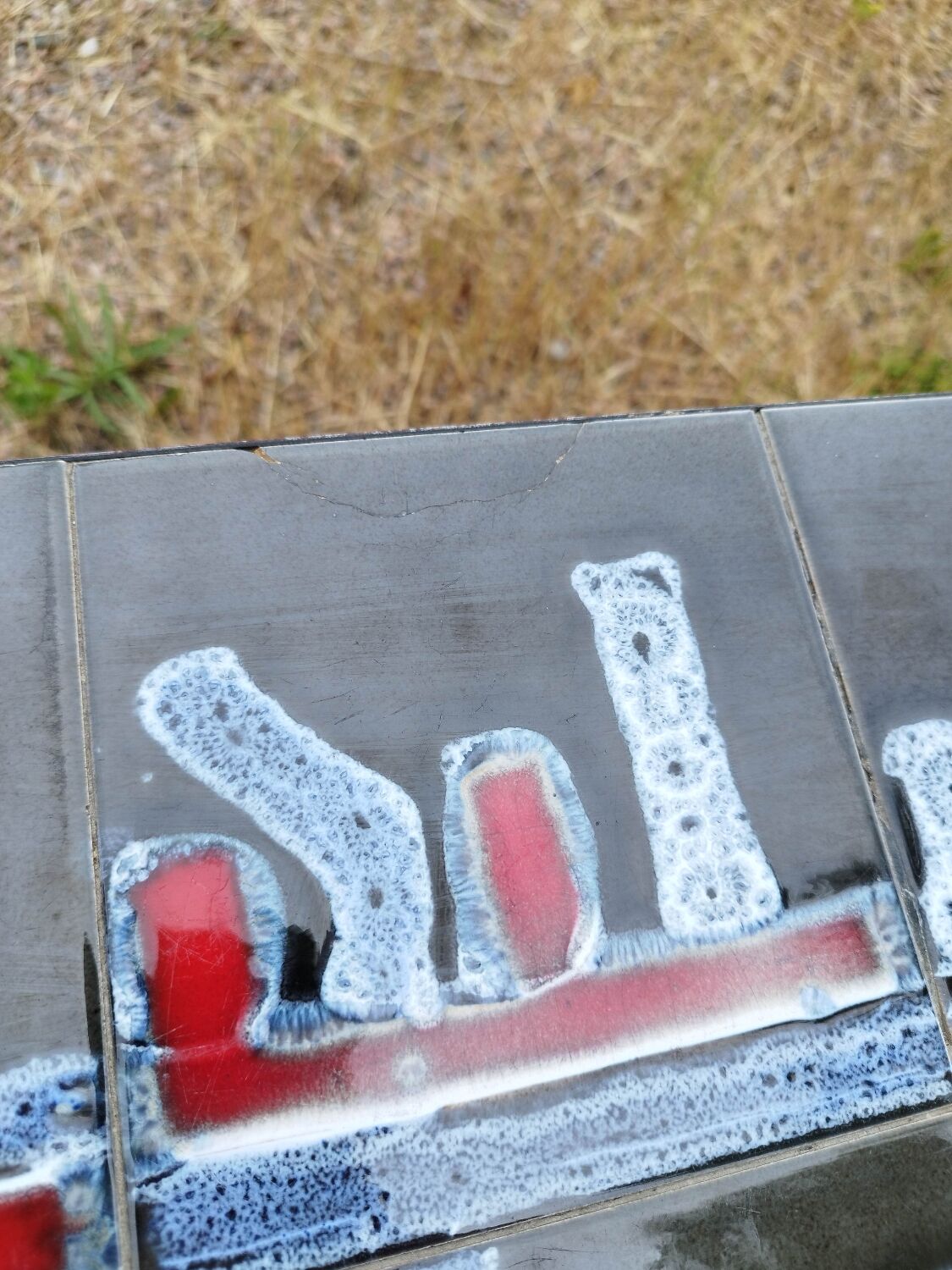 Ceramic iron coffee table ADRI Vallauris