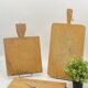 Trio of old cutting boards, butcher block,