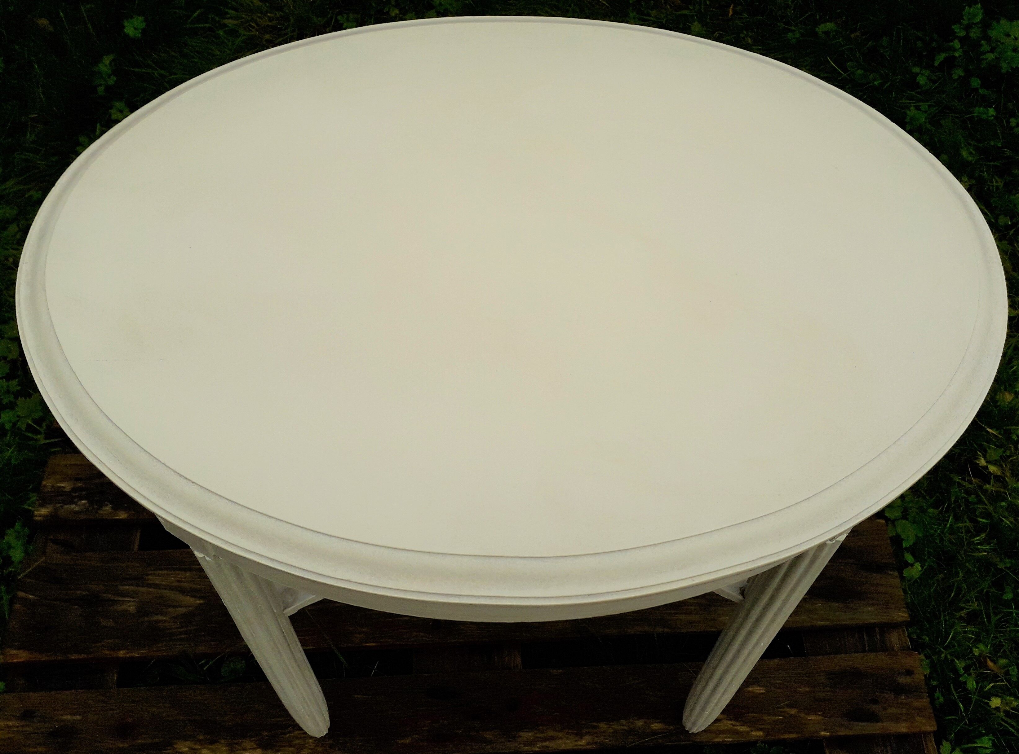 Oval table late 19th century wooden