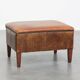 Vintage Sheepskin Leather Ottoman