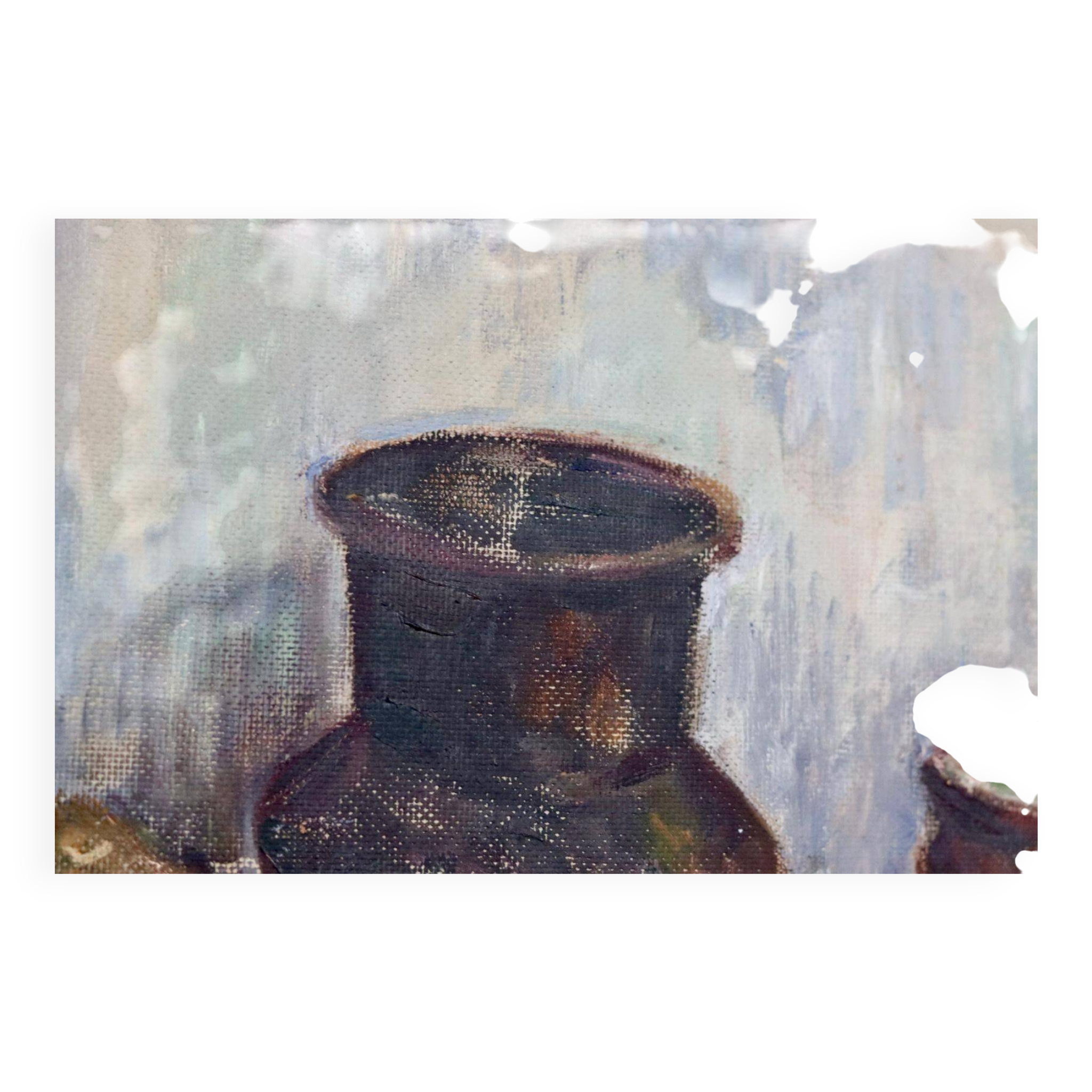 Original Swedish oil on panel "Still Life" vintage and framed.