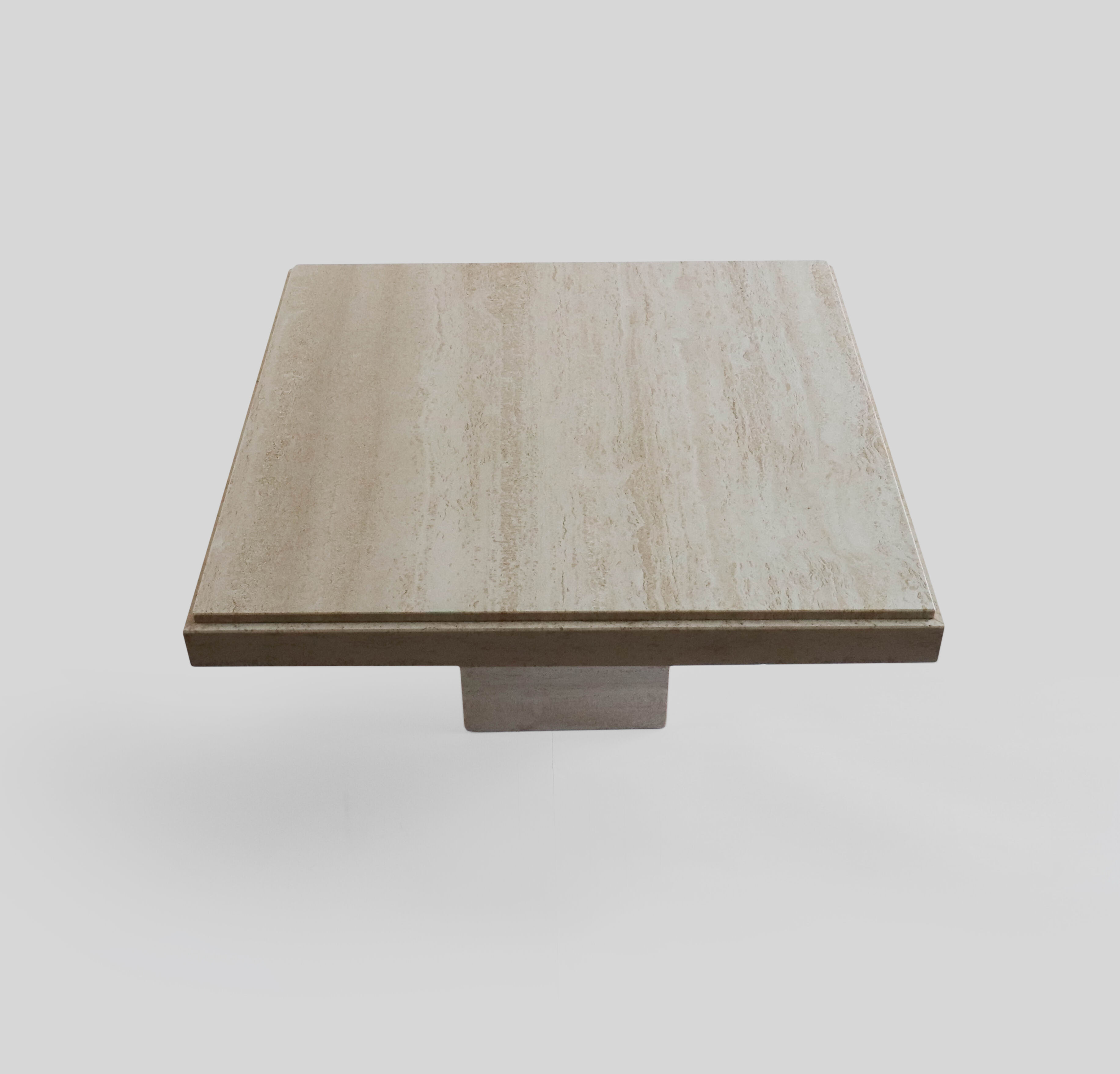 Travertine coffee table