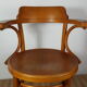 Old curved wooden armchair, 1930/1950. 78x58x48 cm.