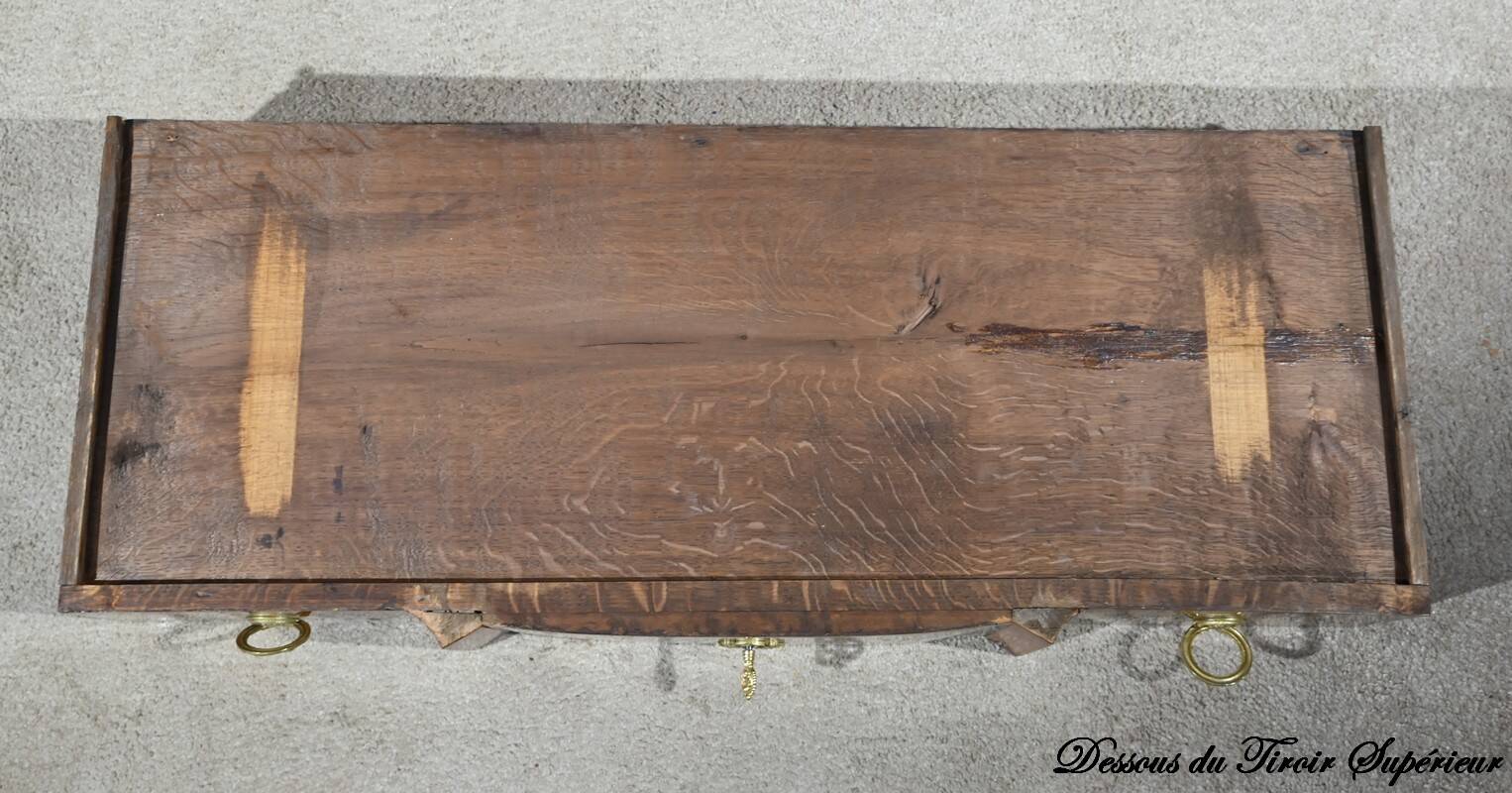 Rosewood and Mahogany chest of drawers, Louis XV / Louis XVI Transition style – Late 19th century