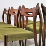 Ensemble de chaises à manger en teck vintage