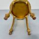 Antique 60s Hollywood Regency gilded and twisted wood table, pedestal table