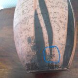 Artisanal pottery, terra sigillata vase, raku firing