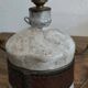 Alexandre Kostanda Rare Ceramic Leather-Rigged Lamp Base 1960