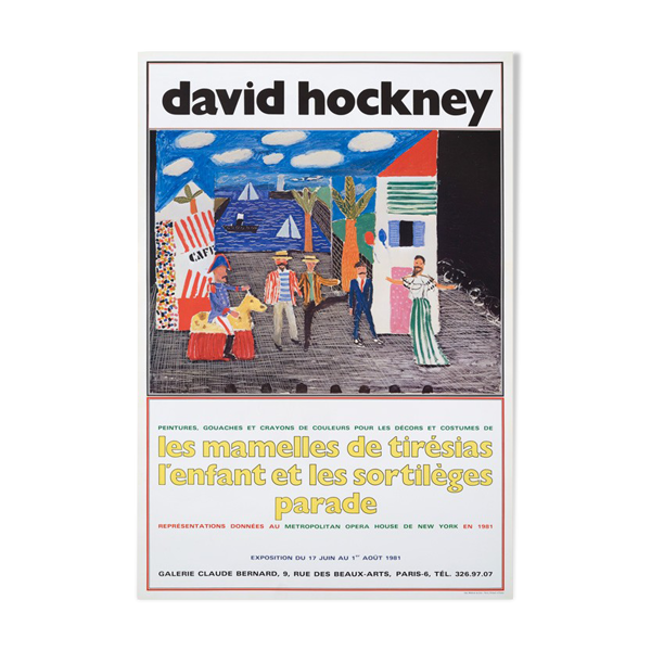 Affiche David Hockney 1981 — Beyit