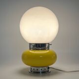 Murano Glass Yellow Table Lamp Mazzega, 60s