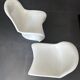 2 junior white Panton reproduction chairs