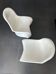 2 junior white Panton reproduction chairs