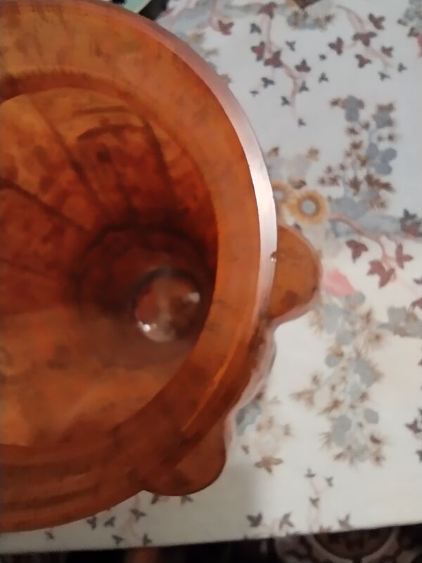 Vase en pâte de verre art-deco Lorrain Daum