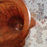 Vase in glass paste art-deco Lorrain Daum