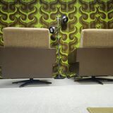 "1970 swivel armchair pair"