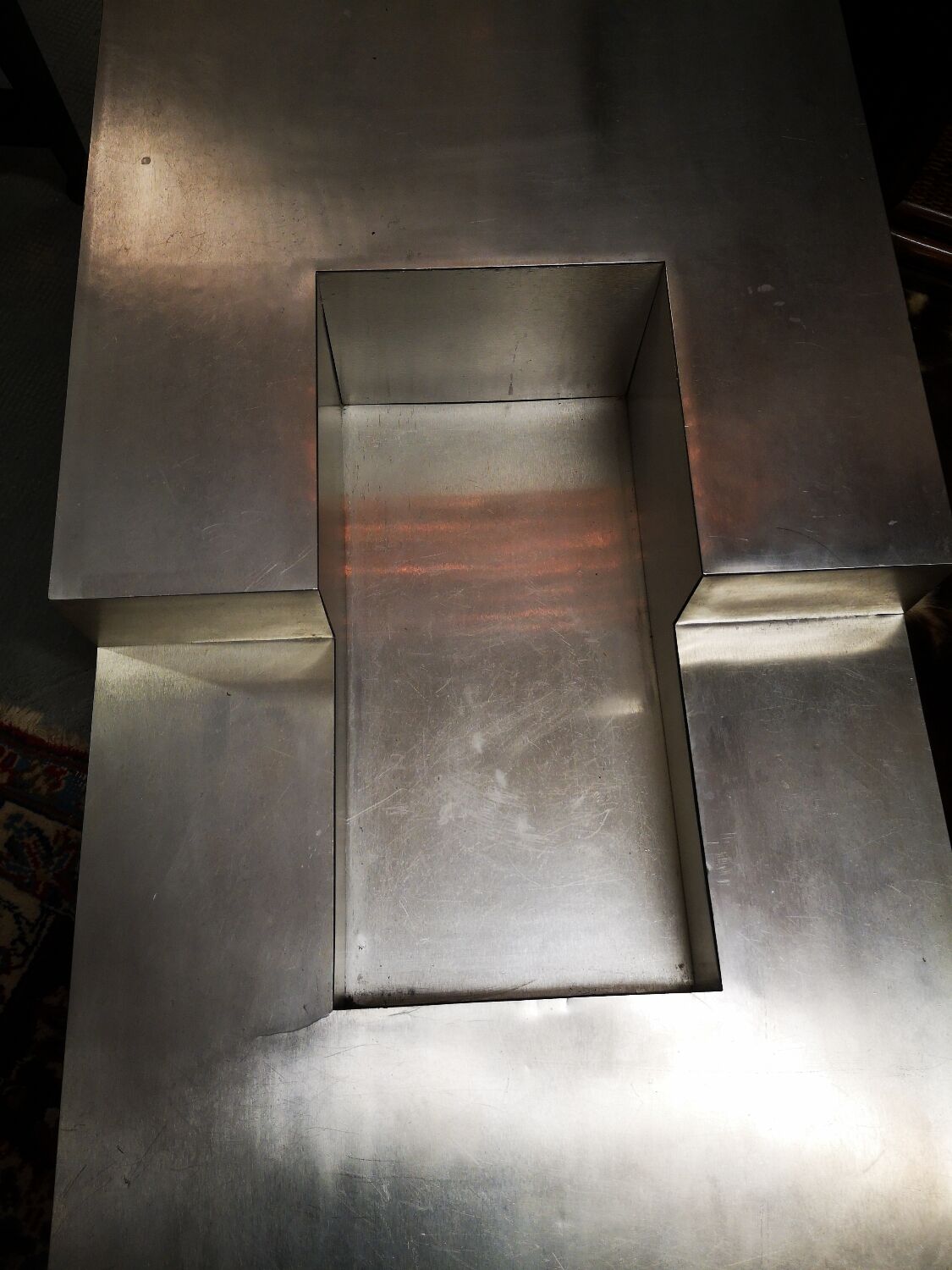 Stainless steel coffee table