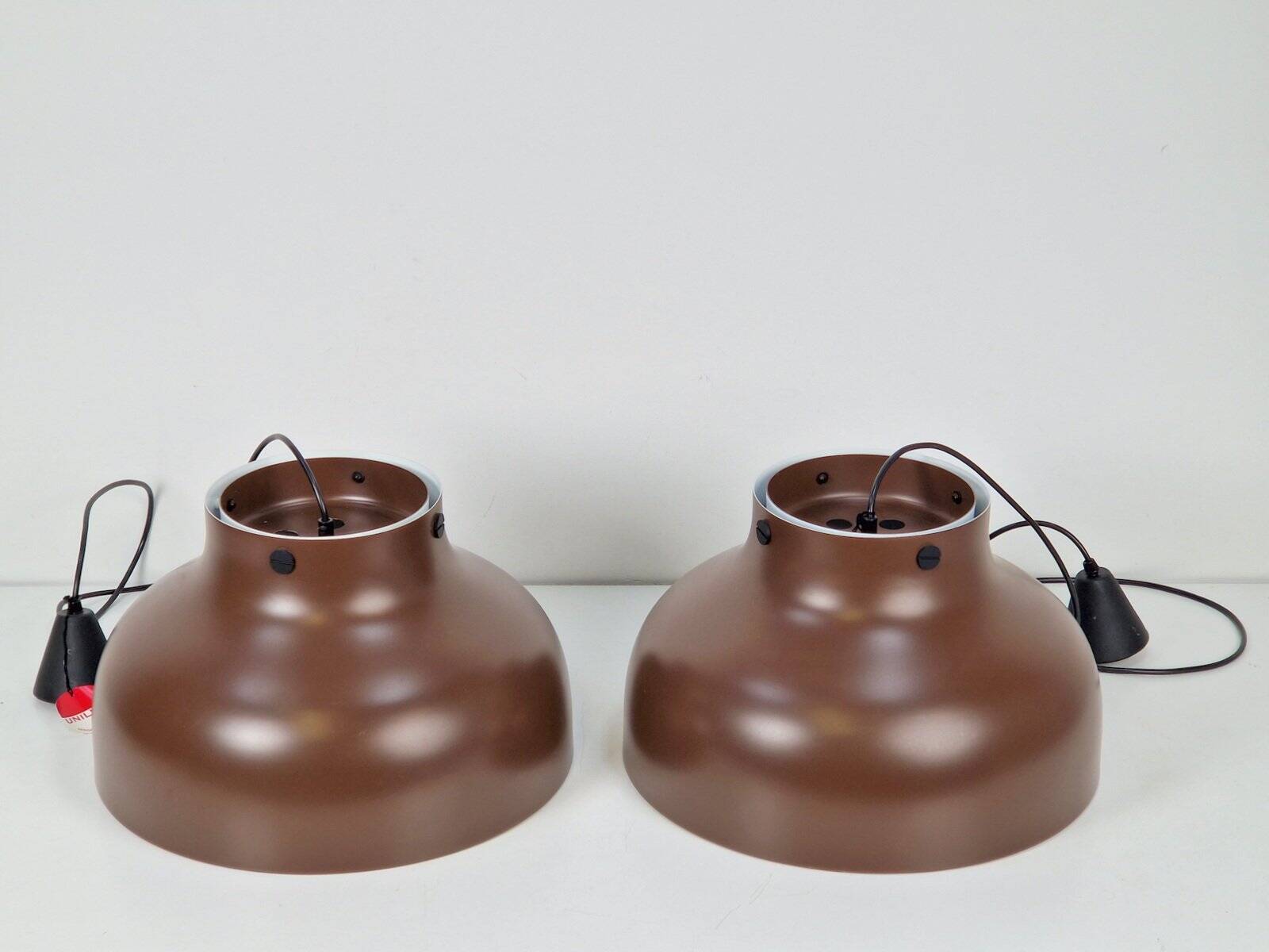 Mid-Century Modern Super Jumbo Pendant Lamps by Uniline for Nordisk Solar, 1960s, Set of 2