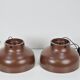Mid-Century Modern Super Jumbo Pendant Lamps by Uniline for Nordisk Solar, 1960s, Set of 2