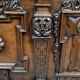 Walnut chest with rich Renaissance-style carvings, 17th century