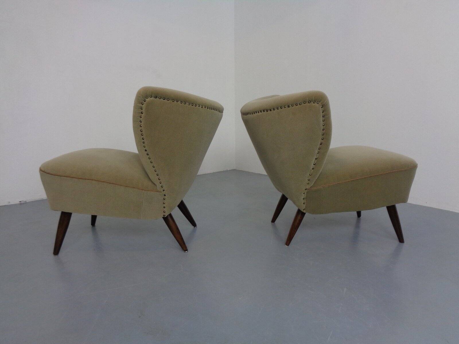 Set of German Organic Club Chairs, 1950s