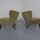 Set of German Organic Club Chairs, 1950s
