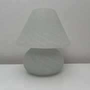 Lampe champignon Murano Italie vintage à décor de spirales