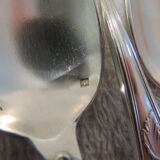 12 silver-plated metal teaspoons, goldsmith J Brille, rocaille ribbon decor