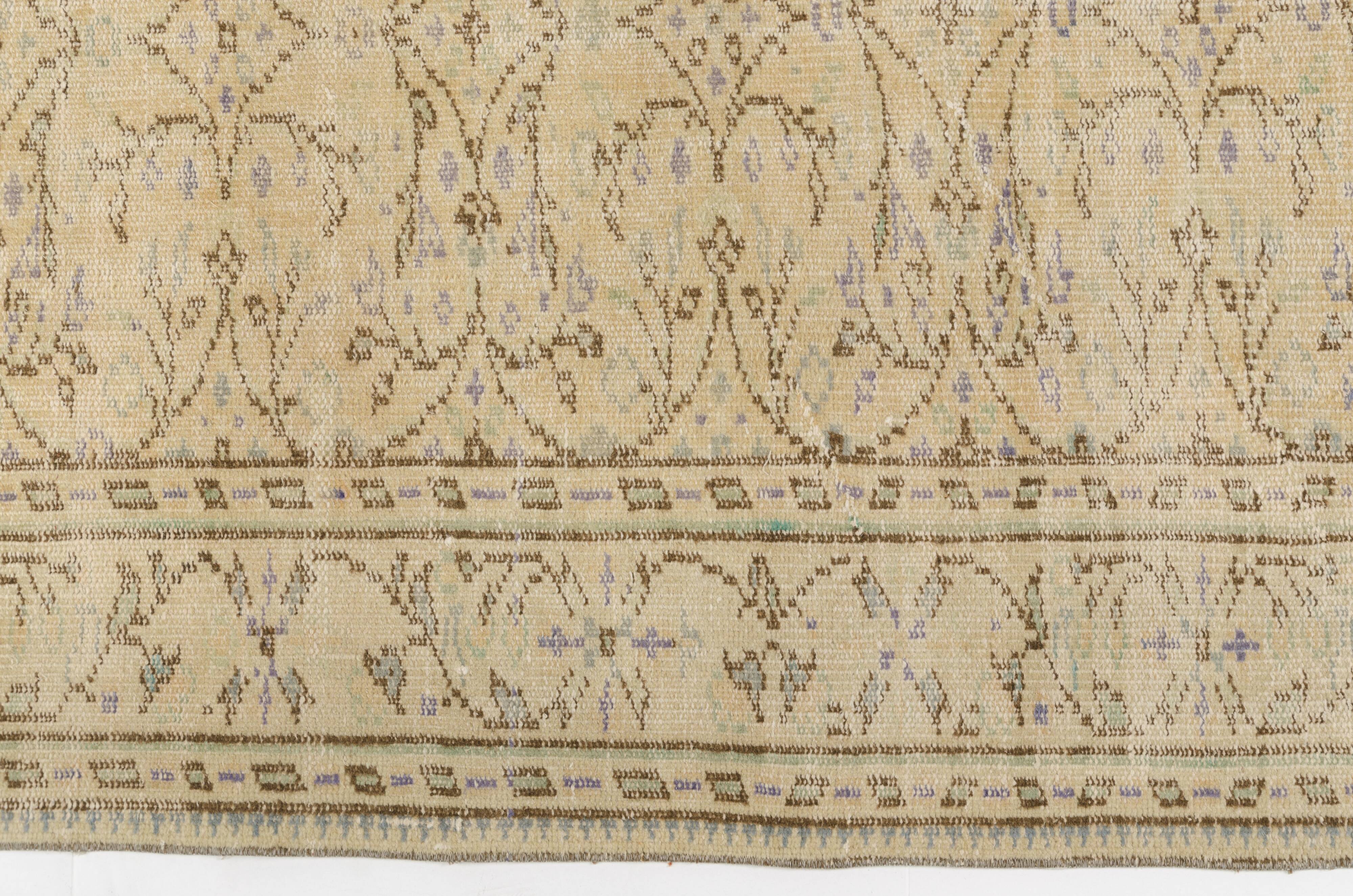 Handknotted Floral Oushak Rug
